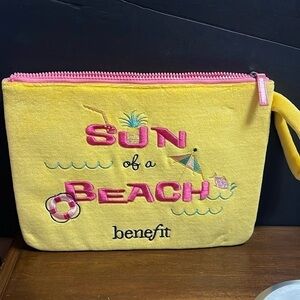 Benefit Embroidered Bathing suit bag for travel